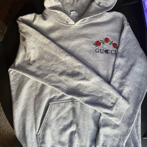 Gucci x champion hoodie real